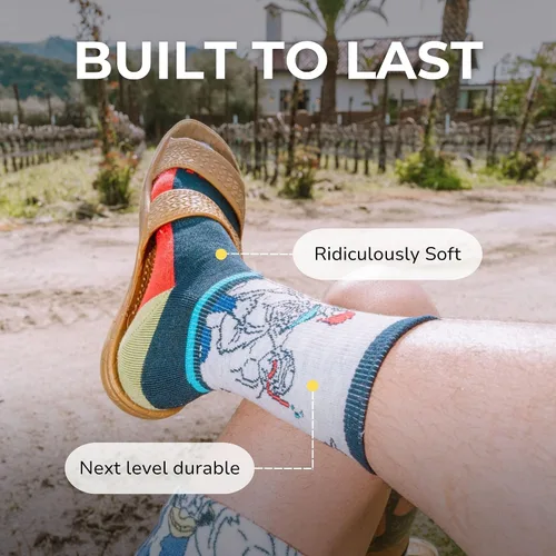 Vista 3 de KAVU Calcetines Moonwalk Mid Crew - Comodidad y durabilidad para tu estilo de vida activo