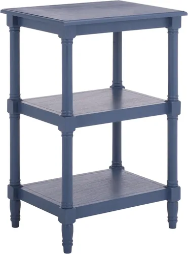 Vista 17 de Safavieh Home Collection Cassie Greige - Mesa de almacenamiento de 3 estantes ACC5715A, 19.8 pulgadas de ancho x 15 pulgadas de largo x 30 pulgadas