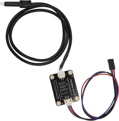 Vista 9 de Sensor de conductividad de agua, sensor hidropónico de agua doméstica con sonda impermeable para enseñanza de análisis de calidad líquida