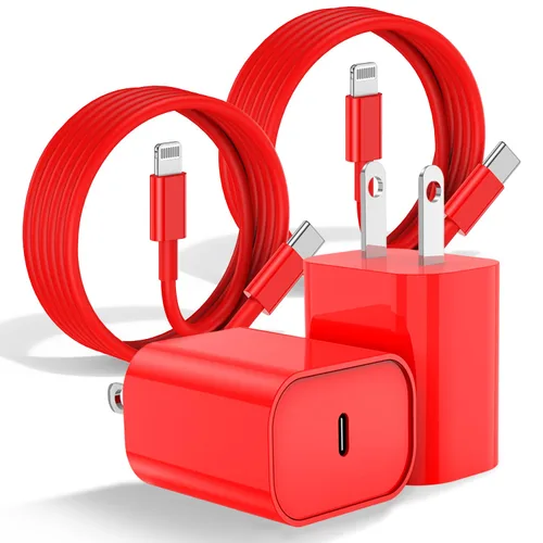 Vista 15 de Cargador rápido para iPhone, cable Lightning de carga rápida de 10 pies, para iPhone 14, 13, 12 Pro Max, cargador de carga rápida con bloque