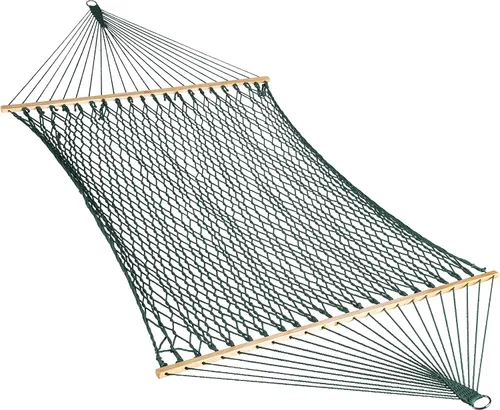 Vista 14 de Bliss Hammocks BH-410BK Hamaca clásica de cuerda con barra esparcidora Negro