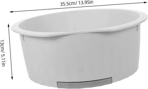 Vista 2 de SECFOU 1 Unidades Ropa Interior Lavabo Gris Pañal de Mano Rectangular Portátil Bañera Recién Nacido Sin Lavado Japonés Hogar con Tabla Tabla Cubo