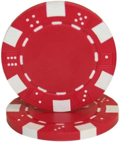 Vista 7 de Brybelly Clay Composite Striped Dice 11.5-gram Poker Chips (100-pack) - Blank Non-denominated Poker Chips - Custom Cash Games and Home Casino Poker