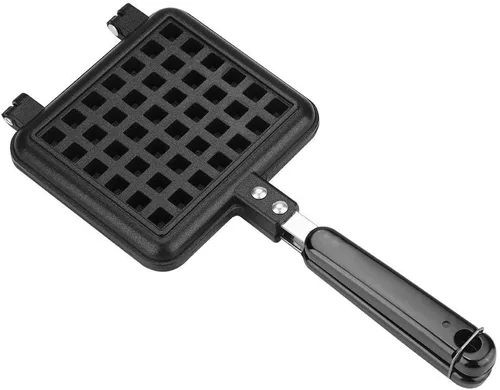 Vista 7 de Máquina para hacer gofres belga antiadherente, prensa panini de acero inoxidable, máquina para hacer sándwiches de desayuno, máquina para hacer