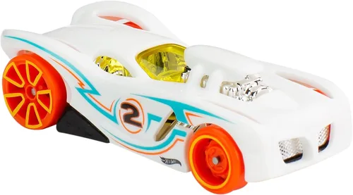 Vista 6 de Coches y Camiones de Juguete Hot Wheels, Juego de Pista con 15 Piezas, 3 Paquetes Temáticos Diferentes de 5 Vehículos a Escala 1:64