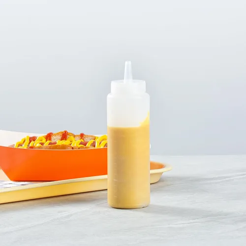 Vista 8 de Restaurantware - Botella Exprimible de Condimentos de 8 Onzas, 1 Botella Exprimible de Plástico con Tapa - Punta Dispensadora de Precisión