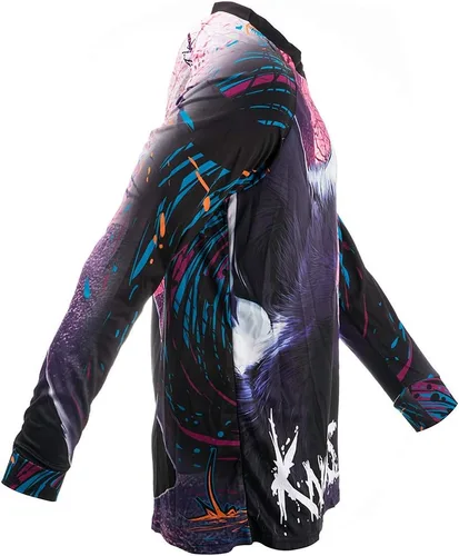 Vista 5 de JPOJPO Camiseta de ciclismo para hombre, camiseta de manga larga, para bicicleta de montaña, motocicleta, ropa anti-UV