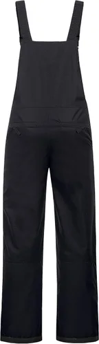 Vista 2 de CREATMO US Baberos de Nieve para Niñas Pantalones de Esquí para Niños Impermeables con Aislamiento Petos de Invierno Negro