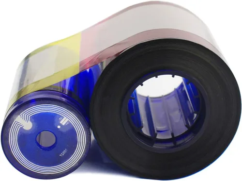 Vista 3 de 535000-003 Kit de cinta de color para impresora de tarjetas Datacard CP40 CP60 CP80, YMCKT 500 Imágenes (YMCKT)