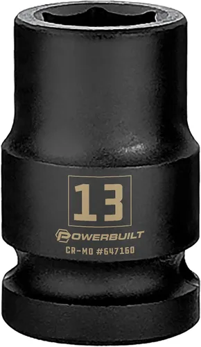 Vista 16 de Powerbuilt 647296 - Toma de impacto de 6 puntos de 1/2 pulgada x 1-1/4 pulgadas