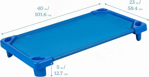 Vista 2 de ECR4Kids Streamline - Cuna lista para montar, tamaño infantil, paquete de 6
