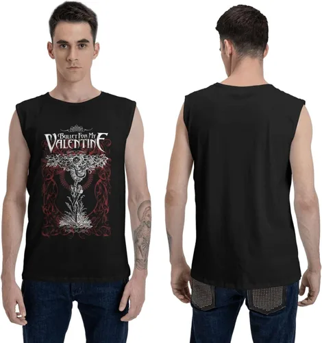 Vista 3 de Camiseta sin mangas de algodón vintage para hombre