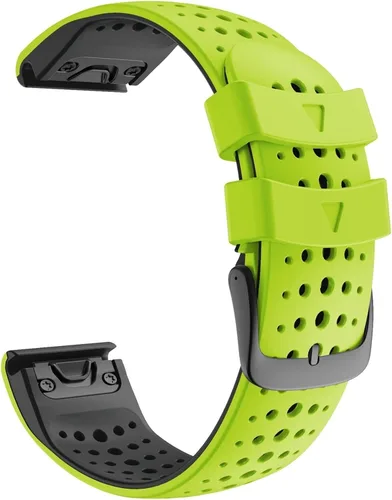 Vista 8 de Correa de reloj de 0.866 in para Garmin Forerunner 945 935 Fenix 5 5Plus Fenix 6 Pro silicona reloj inteligente banda liberación rápida correa