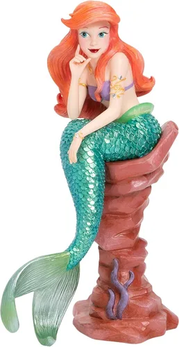 Vista 5 de Enesco Disney Showcase Couture de Force Figurina de Ariel de La Sirenita, 7.8 pulgadas, multicolor, (Modelo: 6005685)