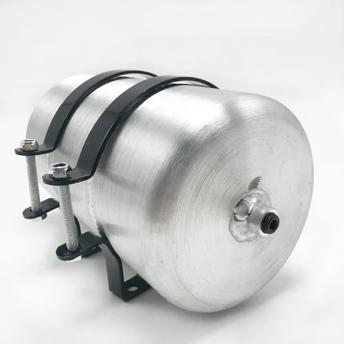 Vista 4 de JSD - Tanque de gasolina vertical de aluminio de 1 galón, 6 x 10 pulgadas, tanque de celda de combustible, salida NPT de 1/4 pulgadas para GO-Kart