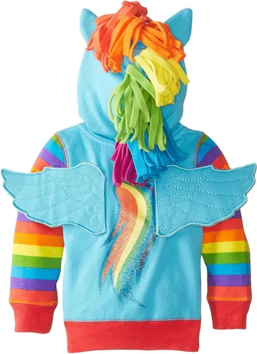 Vista 2 de My Little Pony - Sudadera con capucha con cremallera para niñas