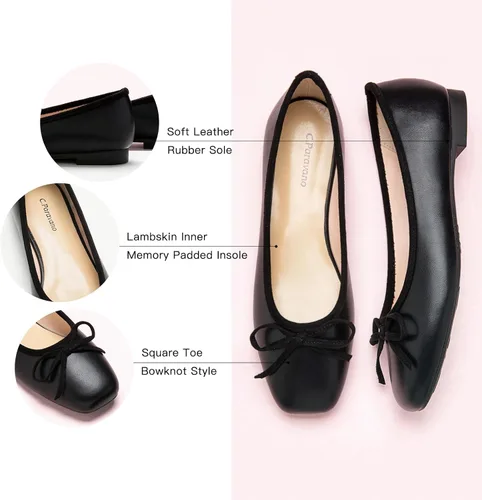 Vista 4 de C.Paravano Zapatos planos para mujer Zapatos planos para mujer Zapatos planos Zapatos elegantes para mujer Zapatos planos de punta redonda