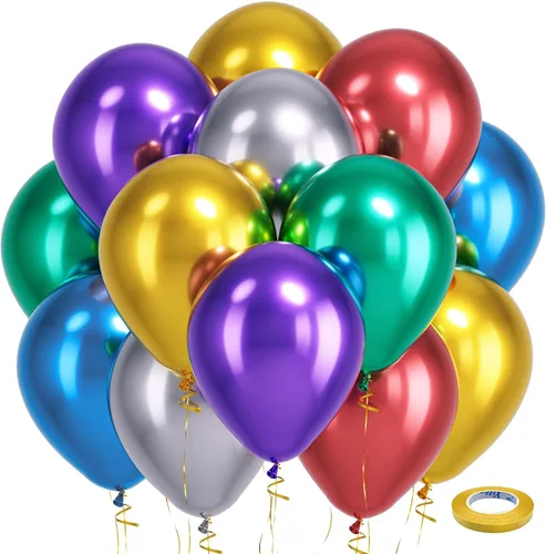 Vista 122 de Bezente Paquete de 150 globos de látex mate color burdeos de 5 pulgadas rojo (07-Red-G42)
