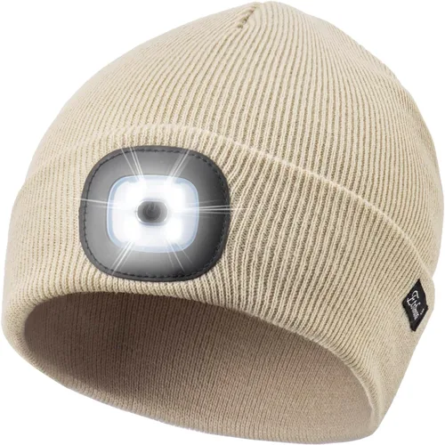 Vista 27 de Etsfmoa Gorro unisex con la luz, regalos para hombres, papá, padre, gorras recargables por USB