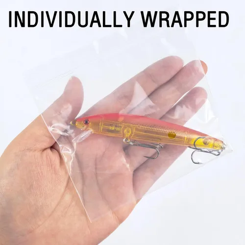 Vista 5 de Señuelos de pesca, señuelo grande y duro Minnow VIB con gancho de agudos Life-Like Swimbait Fishing Bait Popper Crankbait Vibe Sinking Señuelo