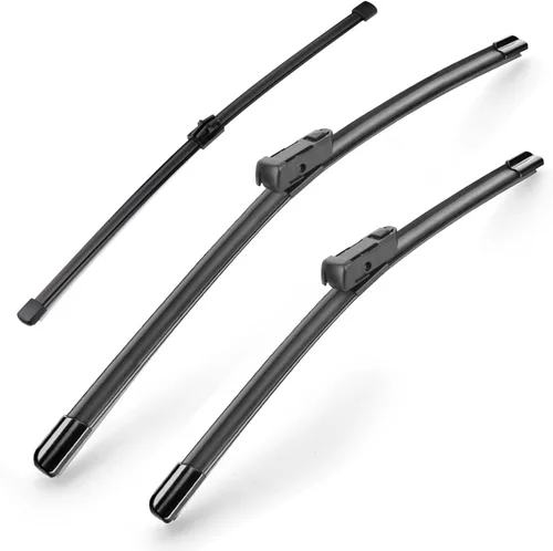 Vista 10 de Limpiaparabrisas Premium de 21" + 19" para Parabrisas, Todas las Estaciones, Duraderas, Estables y Silenciosas, Láminas Limpiaparabrisas