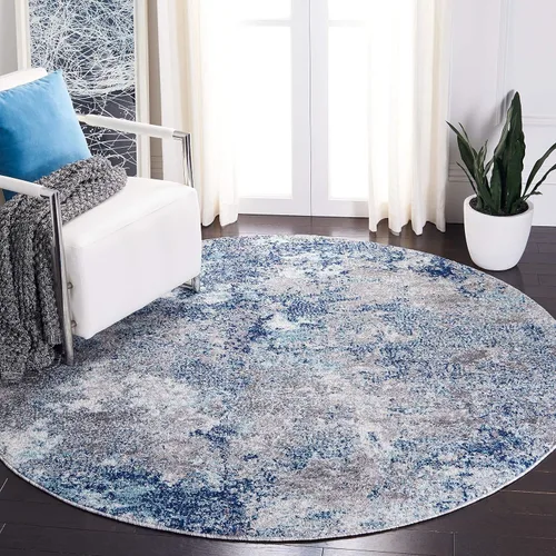 Vista 17 de SAFAVIEH Aston Collection - Alfombra decorativa, 2 x 5 pies, gris claro y gris, diseño abstracto moderno, no desprende pelusa y de fácil cuidado