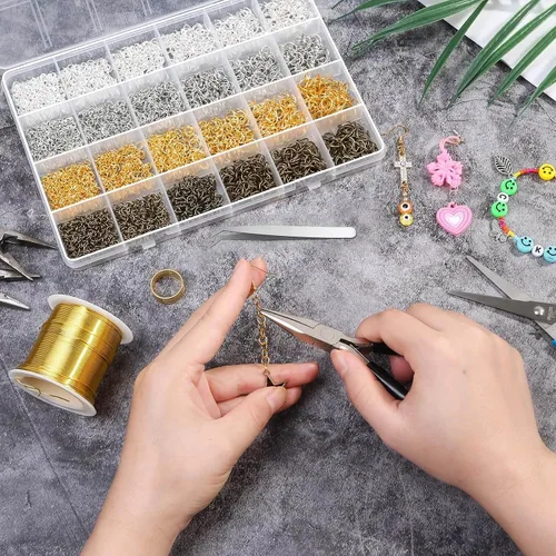 Vista 7 de 2840 anillos de salto para la fabricación de joyas, anillos de salto abiertos shynek para suministros de fabricación de joyas, manualidades