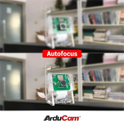 Vista 6 de Arducam Cámara motorizada Focus Pi, enfoque automático para módulo de cámara Raspberry Pi, Lente motorizada, Enfoque manual preciso del software