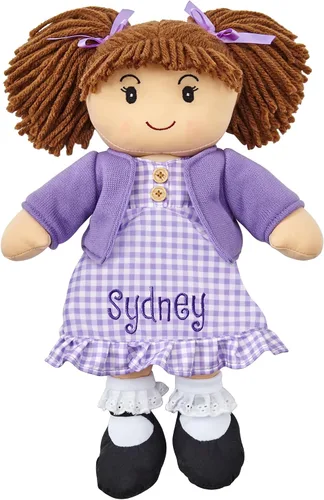 Vista 11 de Let's Make Memories Muñeca de trapo personalizada - Muñeca Mini-Me - Muñeca para niñas - Juguete para niñas - Pelo negro