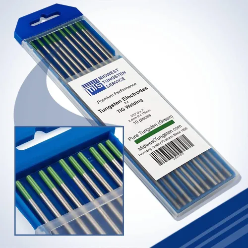 Vista 17 de Midwest Tungsten Service TIG Electrodos de soldadura de tungsteno paquete de 10 unidades (blanco - tungsteno con circonio 0.8% (WZ8, EWZ-0.8), 1/8