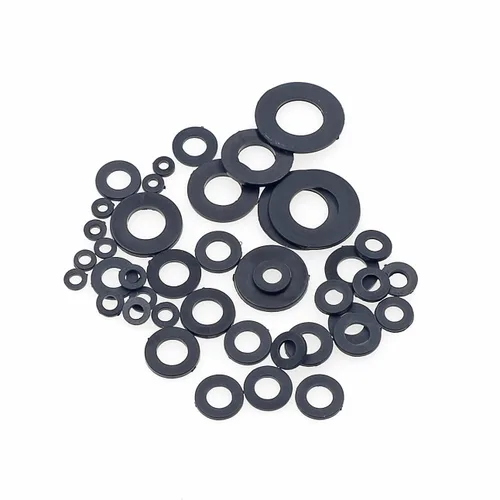Vista 4 de 600 piezas métricas M2 M2.5 M3 M4 M5 M6 M8 M10 arandelas planas de nailon espaciadores arandelas de plástico kit surtido (negro)
