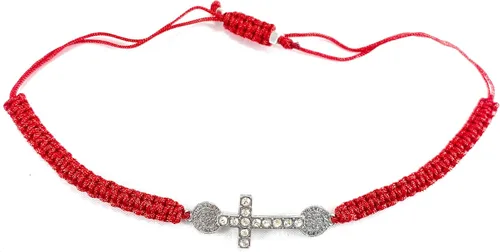 Vista 2 de Medalla San Benito con Cruz Pulsera Roja Roja De San Benito Con Cruz