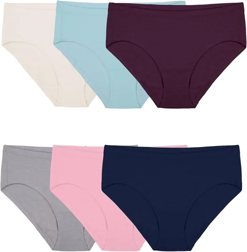 Vista 4 de Fruit of the Loom Ropa interior bikini de mezcla de algodón para mujer Bikini - Mezcla de algodón - Paquete de 12 - Los colores pueden variar