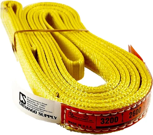 Vista 20 de DD Sling. Correa de 2 capas para levantamiento, de red de nylon, de doble ojal. Muy resistente (900 tejidos).Capacidad de carga vertical