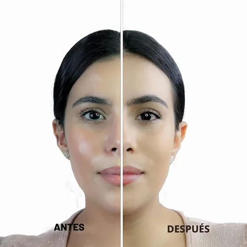 Vista 5 de Nailen Base de maquillaje compacta en polvo con acabado mate, control de brillo, cobertura completa, ideal para todo tipo de piel y aspecto de cara
