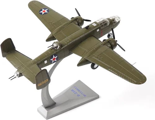 Vista 7 de NUOTIE Escala 1/72 B-17 Fortress Bomber (pintura verde) Pre-construcción de avión de guerra vintage de la Segunda Guerra Mundial avión de guerra