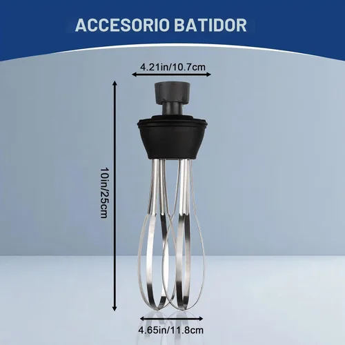 Vista 2 de VONCI Accesorio de batidor desmontable de 10 pulgadas. Compatible con batidora de inmersión comercial de 350 W, 500 W y 750 W.