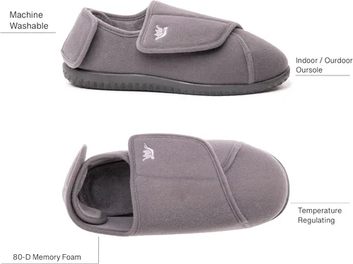 Vista 9 de EuropeanSoftest - Pantuflas clásicas con forro de rizo francés para mujer, con espuma viscoelástica 80-D, transpirables, lavables, para interiores