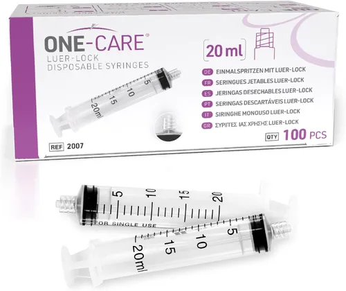 Vista 13 de ONE-CARE Jeringa Luer-Lock, 0.03 fl oz, 100 unidades, envasada en ampolla