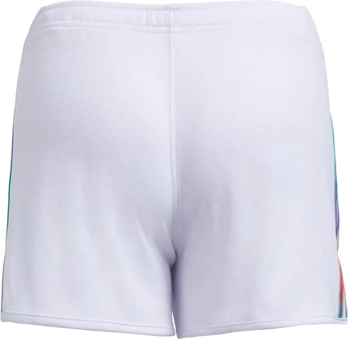 Vista 2 de adidas Pantalones cortos de malla con cintura elástica de 3 rayas, Semi Mint Rush