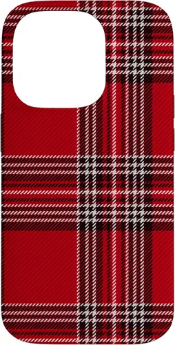 Vista 17 de Funda con diseño de Navidad a cuadros rojos para iPhone 13 Pro Max
