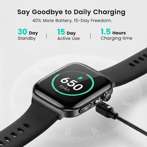 Vista 7 de Reloj inteligente de salud para mujeres y hombres, reloj AMOLED de 2.04 pulgadas con frecuencia cardíaca 24/7, seguimiento del sueño, oxígeno