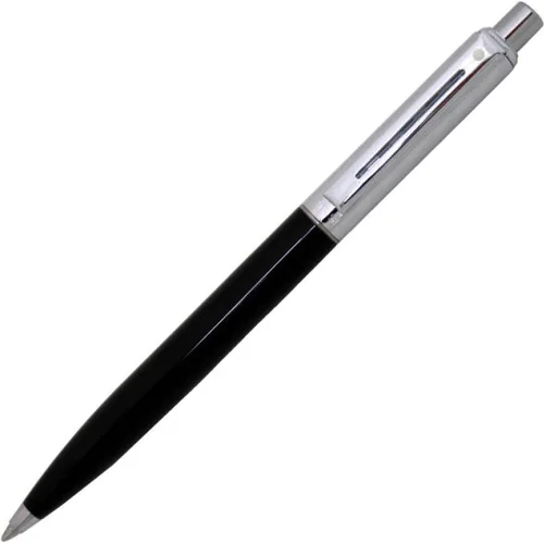 Vista 10 de Sheaffer Sentinel Bolígrafo Negro de Punta de Bola con Ribete Cromado
