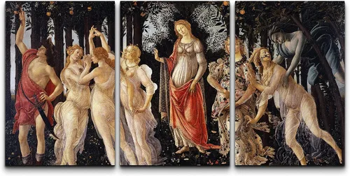 Vista 25 de Wall26 - Lienzo decorativo para pared, 3 piezas, serie de pinturas famosas