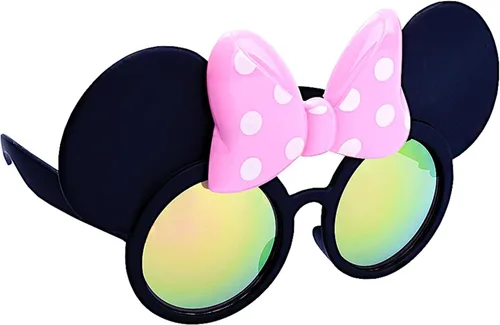 Vista 10 de Sun-Staches Gafas de sol de Mickey y Minnie Mouse, accesorio de disfraz de Disney, niños Mariposa Minnie Rosa