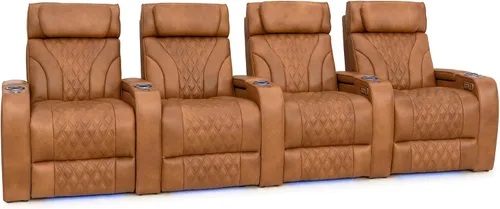 Vista 22 de Seatcraft Luminis LT - Asiento de cine en casa, reclinable, color rojo