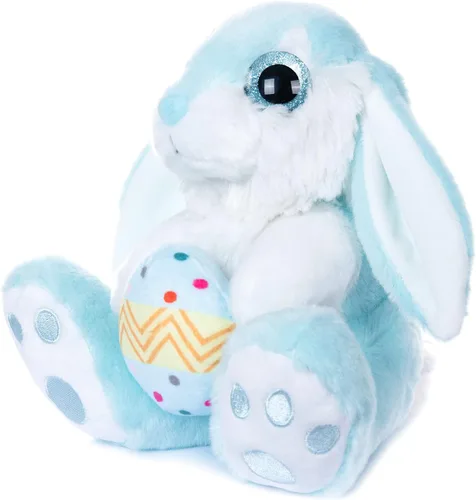 Vista 3 de My OLi Conejito de Pascua de peluche con huevo de Pascua de 8.5 pulgadas, conejo de peluche de conejo de peluche, amigo para dormir, juguete