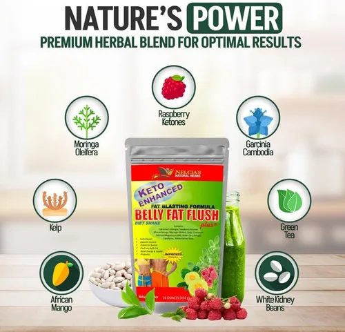 Vista 4 de NELCIA'S NATURAL HERBS Quemador de grasa del vientre para hombres y mujeres, probióticos y supresor del apetito para pérdida de peso, suplemento
