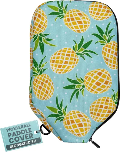 Vista 12 de Palms-O-Aces Pickleball Paddle Cover Canvas Padded Pickleball Paddles Sleeve with Zipper Lightweight Protective Paddle Case for Standard Paddles