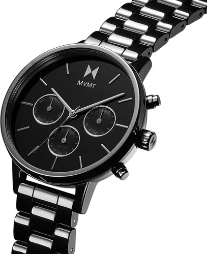 Vista 2 de MVMT Nova Reloj de cerámica negra para mujer